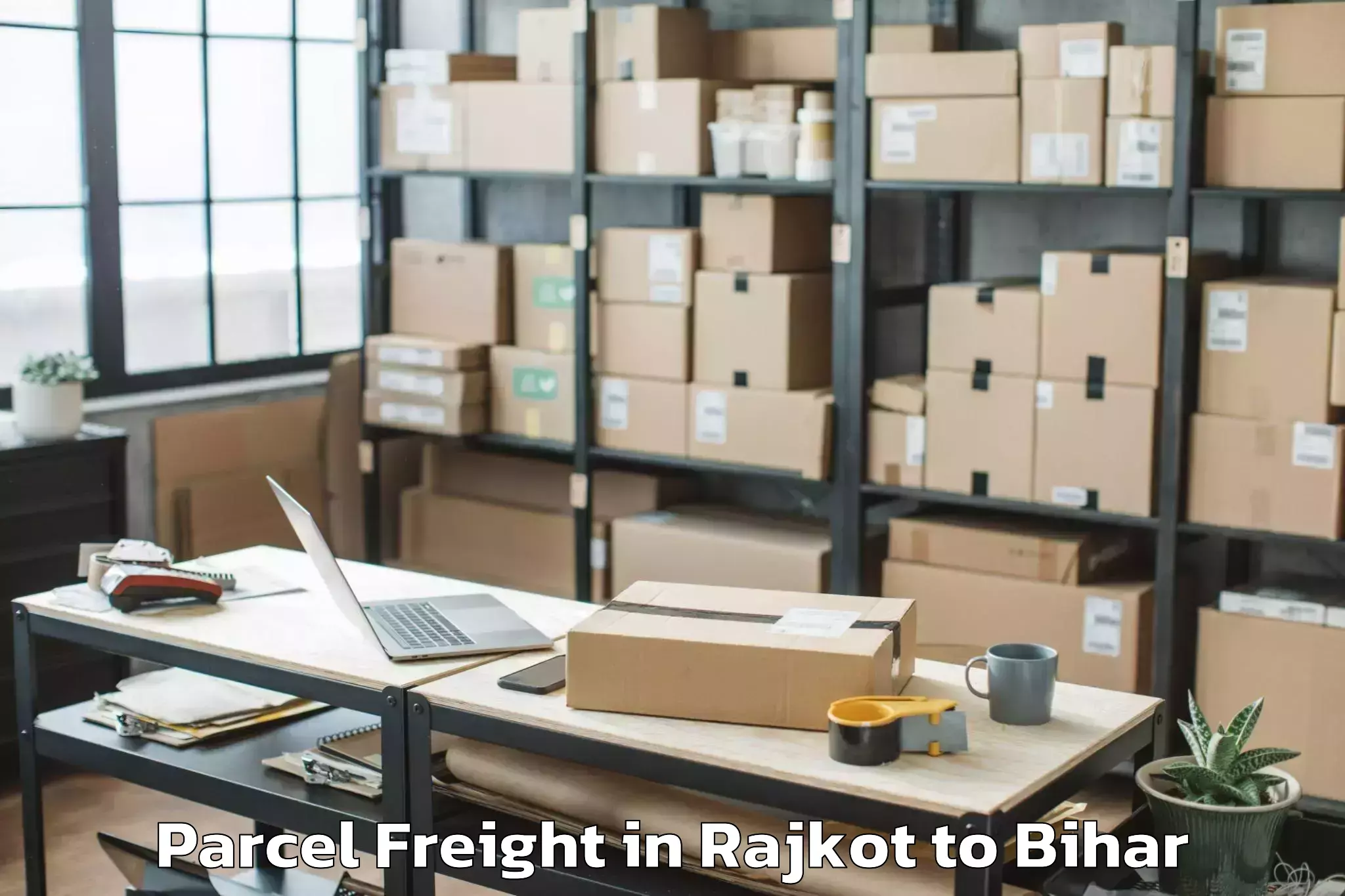 Expert Rajkot to Bhabhua Parcel Freight